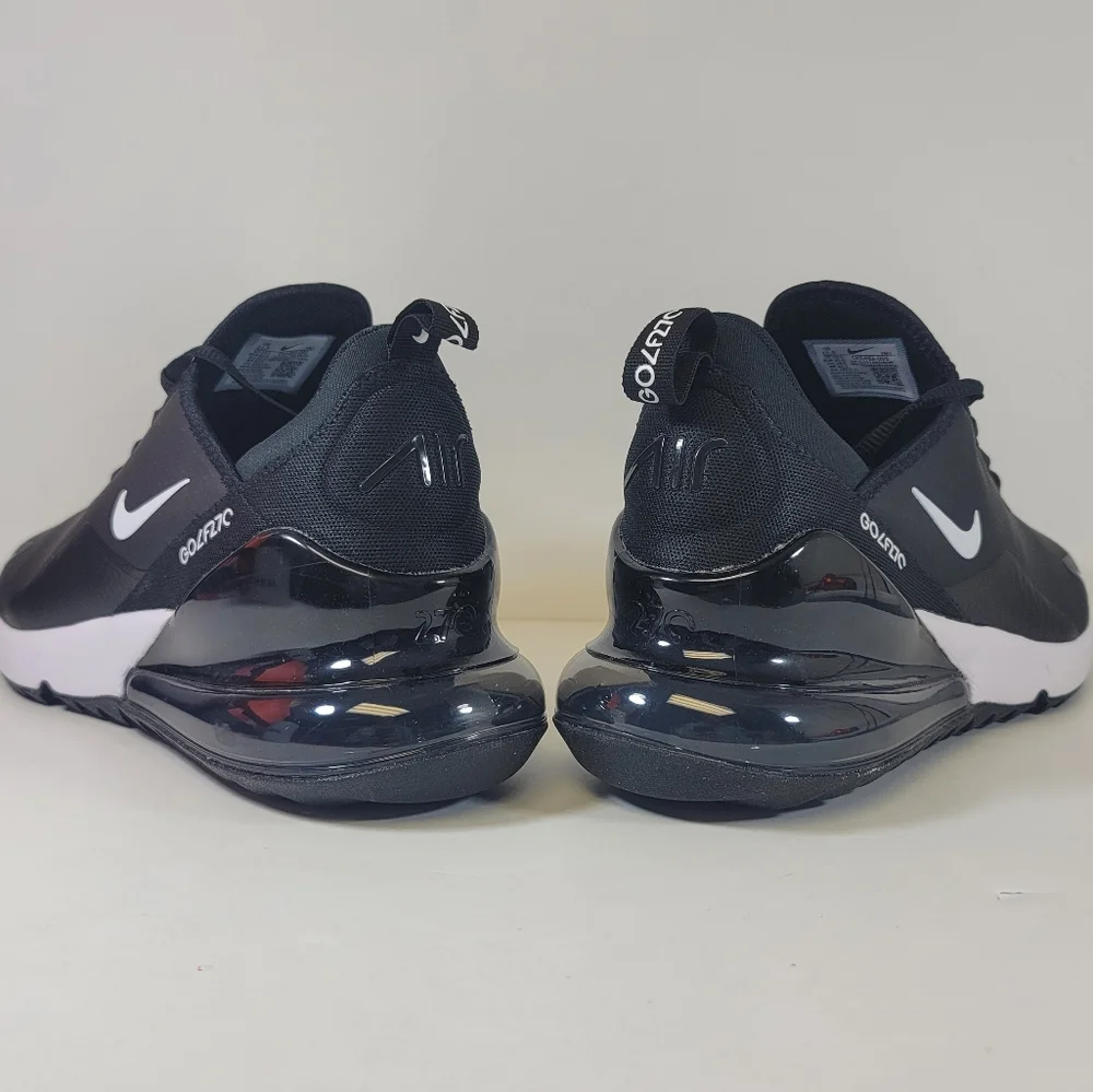 Nike Air Max 270 G Golf Shoes Black White CK6483-001 Men's Sizes New - Picture 8 of 9